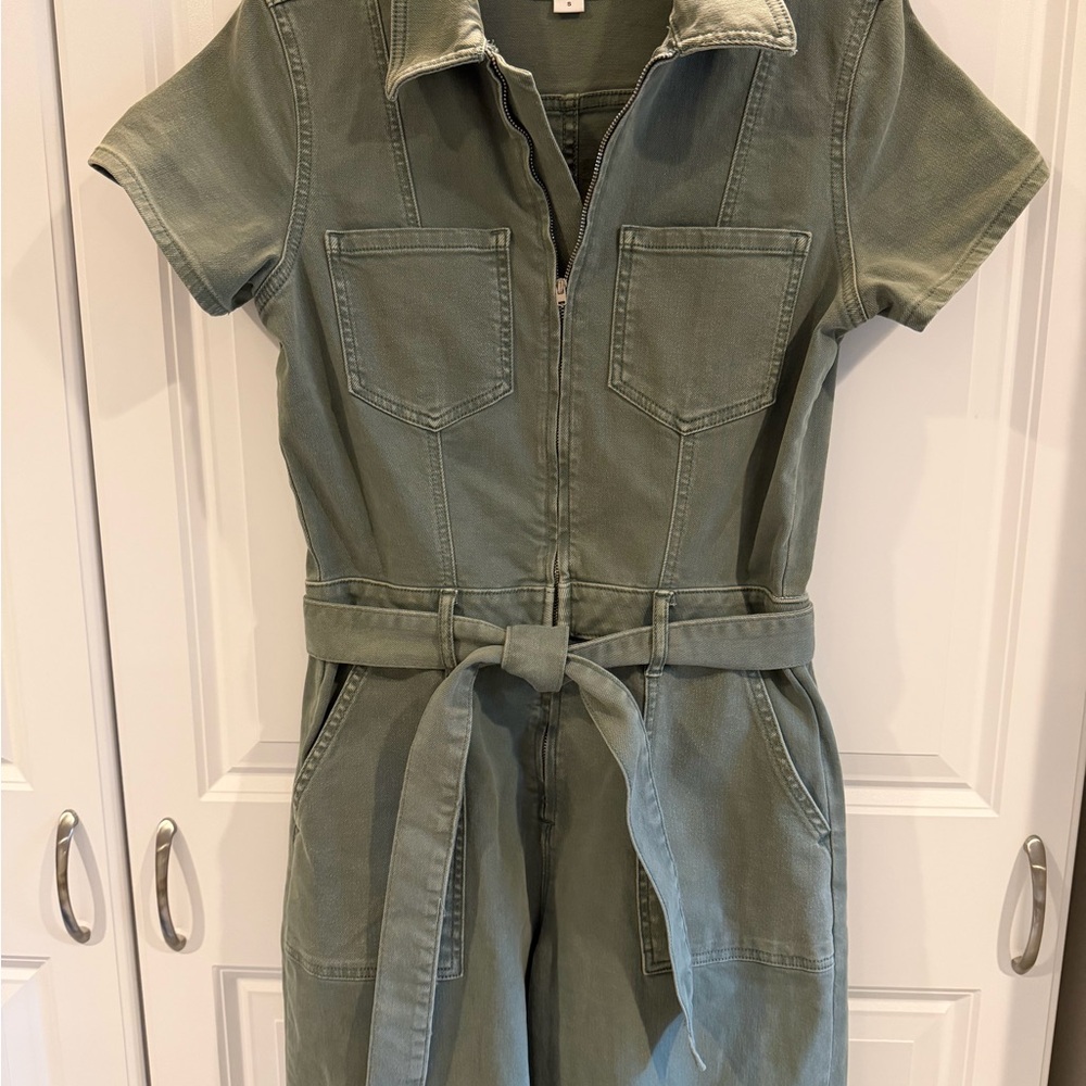 Anthropologie’s Good American Olive Green Jumpsuit - Picture 4 of 6